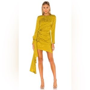 Lovers and Friends Matilda Mini Dress in Citron Green